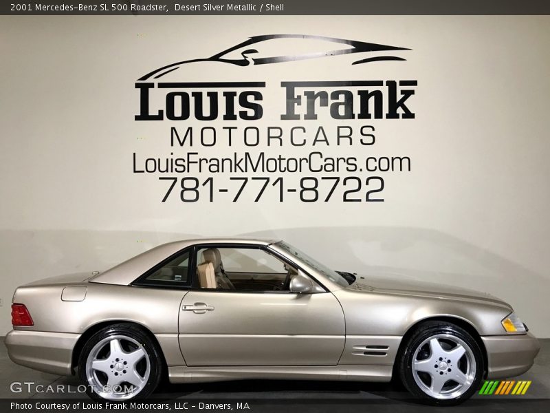 Desert Silver Metallic / Shell 2001 Mercedes-Benz SL 500 Roadster