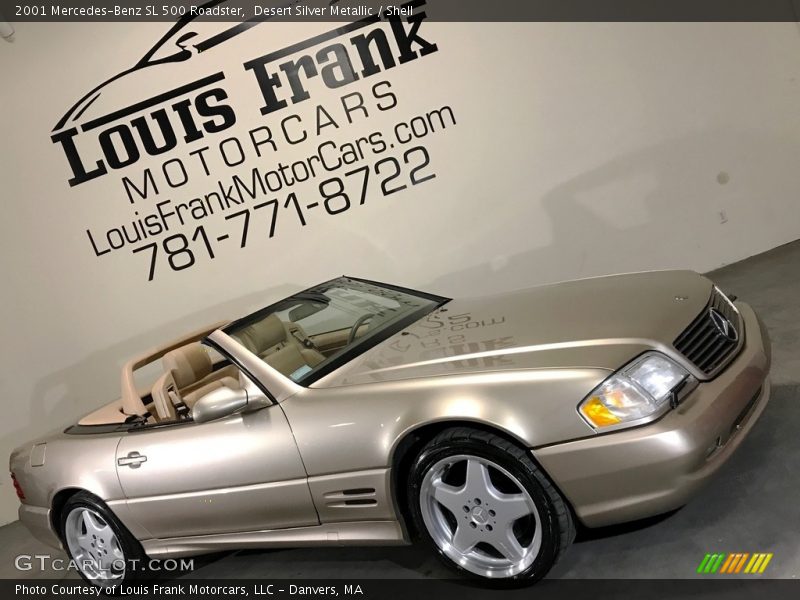 Desert Silver Metallic / Shell 2001 Mercedes-Benz SL 500 Roadster