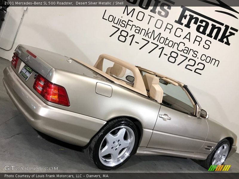 Desert Silver Metallic / Shell 2001 Mercedes-Benz SL 500 Roadster