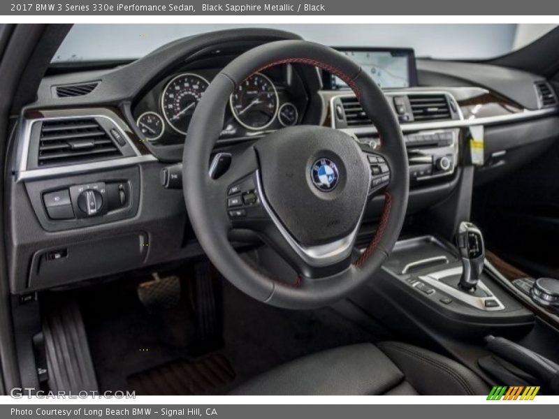 Black Sapphire Metallic / Black 2017 BMW 3 Series 330e iPerfomance Sedan