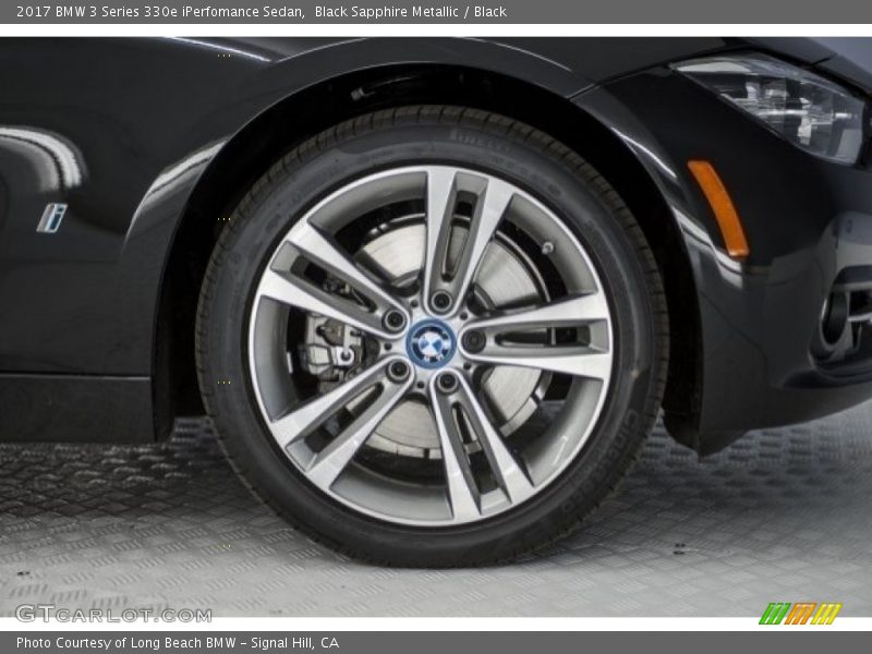 Black Sapphire Metallic / Black 2017 BMW 3 Series 330e iPerfomance Sedan
