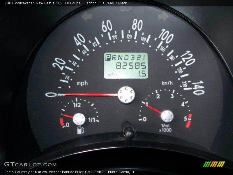Techno Blue Pearl / Black 2001 Volkswagen New Beetle GLS TDI Coupe