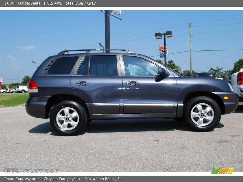 Steel Blue / Gray 2006 Hyundai Santa Fe GLS 4WD