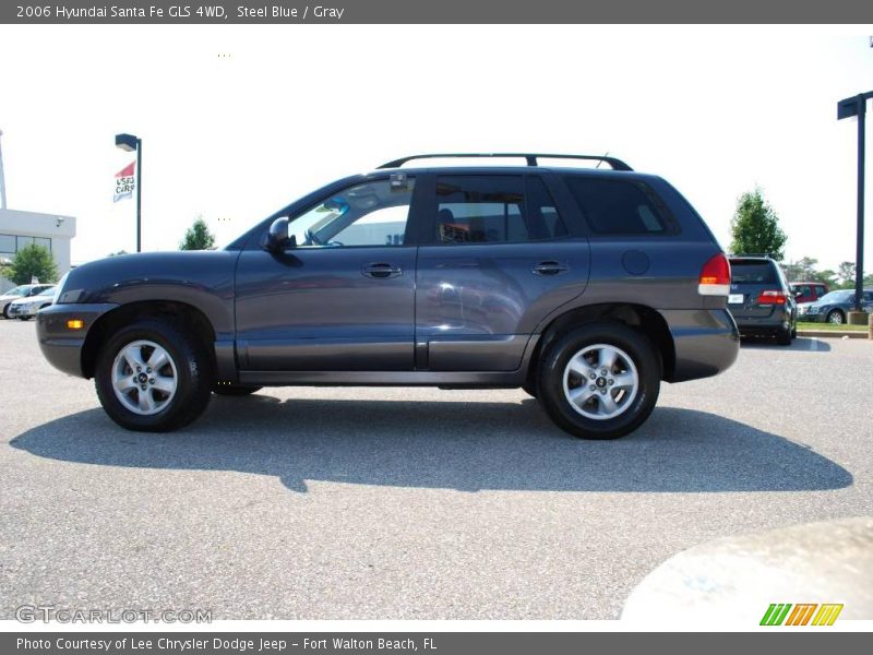 Steel Blue / Gray 2006 Hyundai Santa Fe GLS 4WD