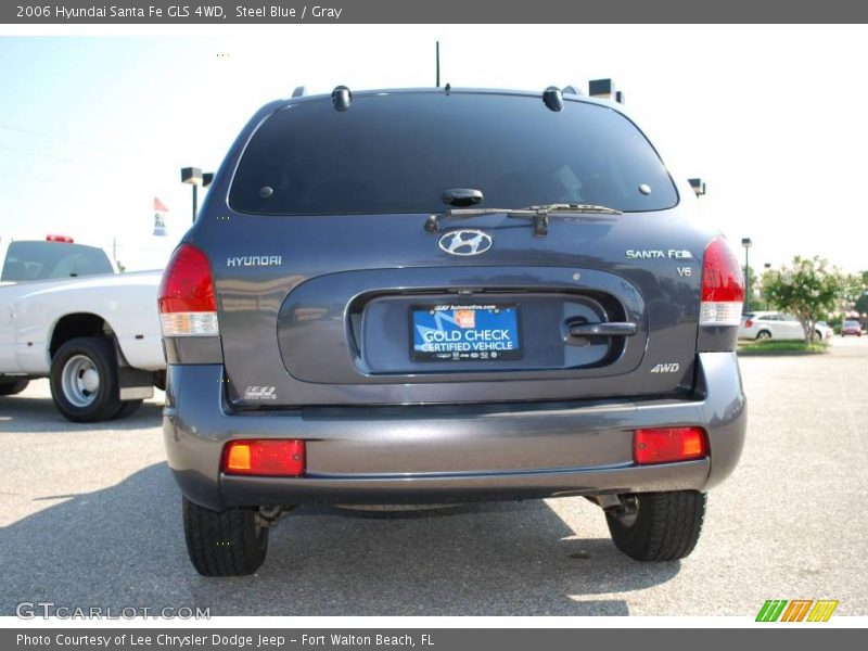 Steel Blue / Gray 2006 Hyundai Santa Fe GLS 4WD