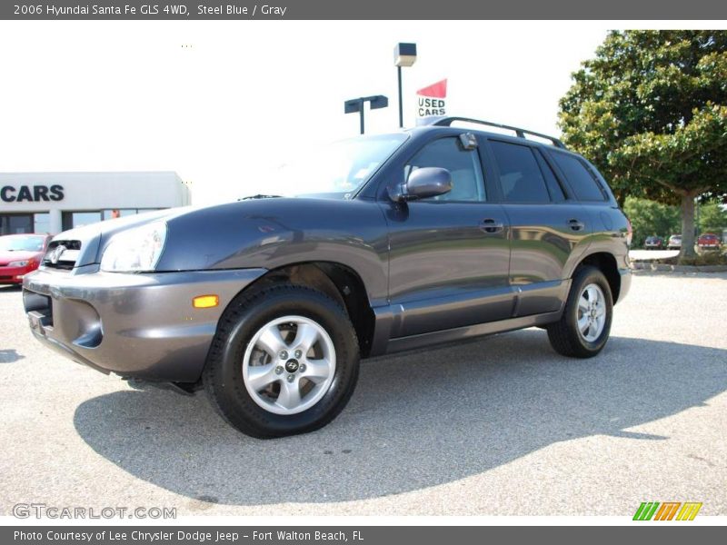 Steel Blue / Gray 2006 Hyundai Santa Fe GLS 4WD
