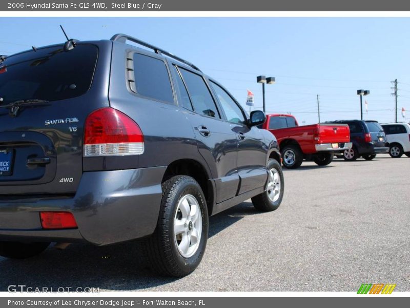 Steel Blue / Gray 2006 Hyundai Santa Fe GLS 4WD