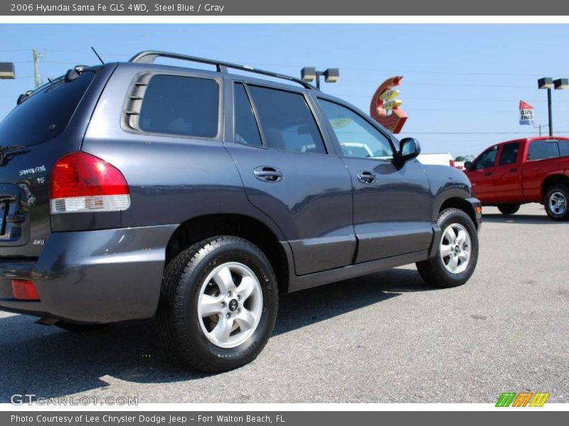 Steel Blue / Gray 2006 Hyundai Santa Fe GLS 4WD