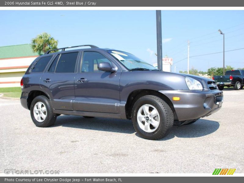 Steel Blue / Gray 2006 Hyundai Santa Fe GLS 4WD