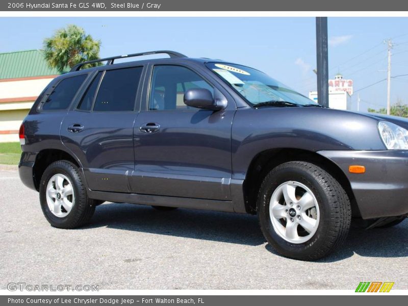 Steel Blue / Gray 2006 Hyundai Santa Fe GLS 4WD