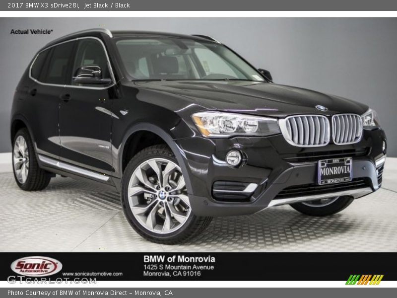 Jet Black / Black 2017 BMW X3 sDrive28i