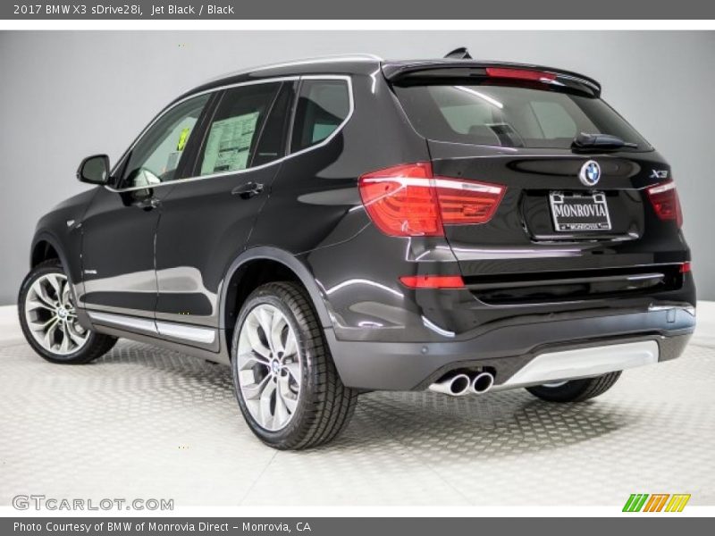 Jet Black / Black 2017 BMW X3 sDrive28i