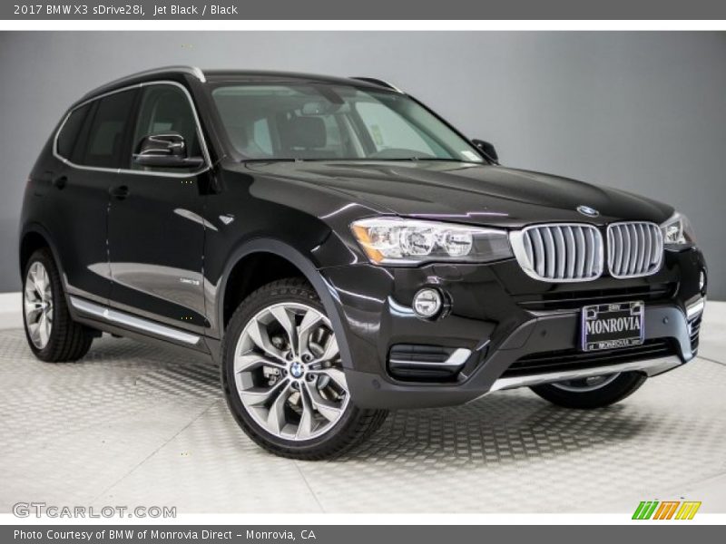 Jet Black / Black 2017 BMW X3 sDrive28i
