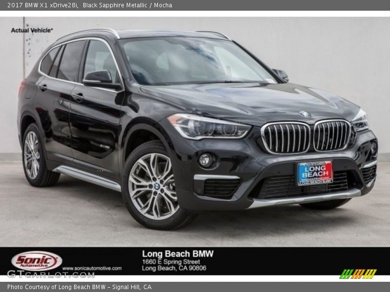 Black Sapphire Metallic / Mocha 2017 BMW X1 xDrive28i