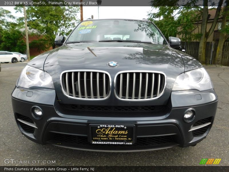 Platinum Gray Metallic / Black 2012 BMW X5 xDrive50i
