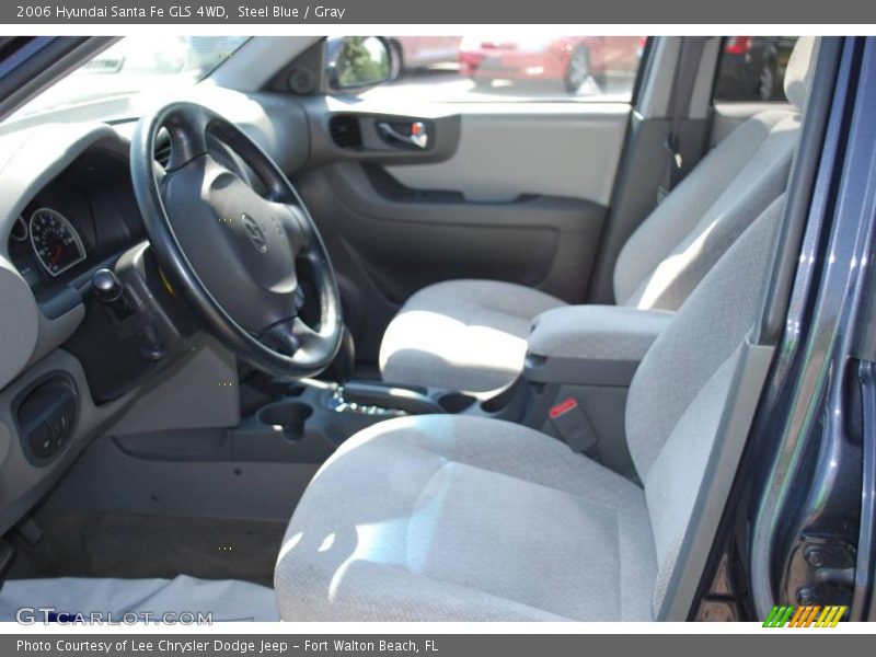 Steel Blue / Gray 2006 Hyundai Santa Fe GLS 4WD