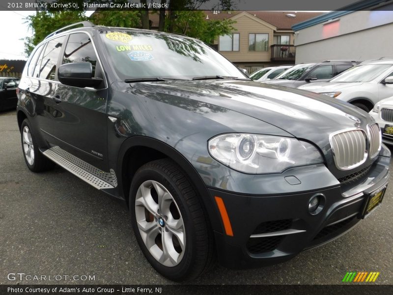 Platinum Gray Metallic / Black 2012 BMW X5 xDrive50i
