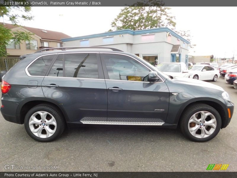 Platinum Gray Metallic / Black 2012 BMW X5 xDrive50i