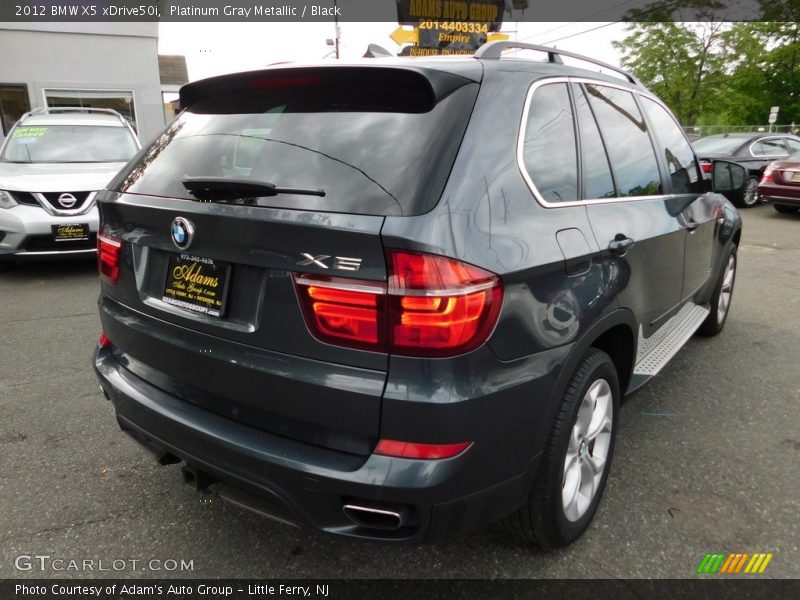 Platinum Gray Metallic / Black 2012 BMW X5 xDrive50i