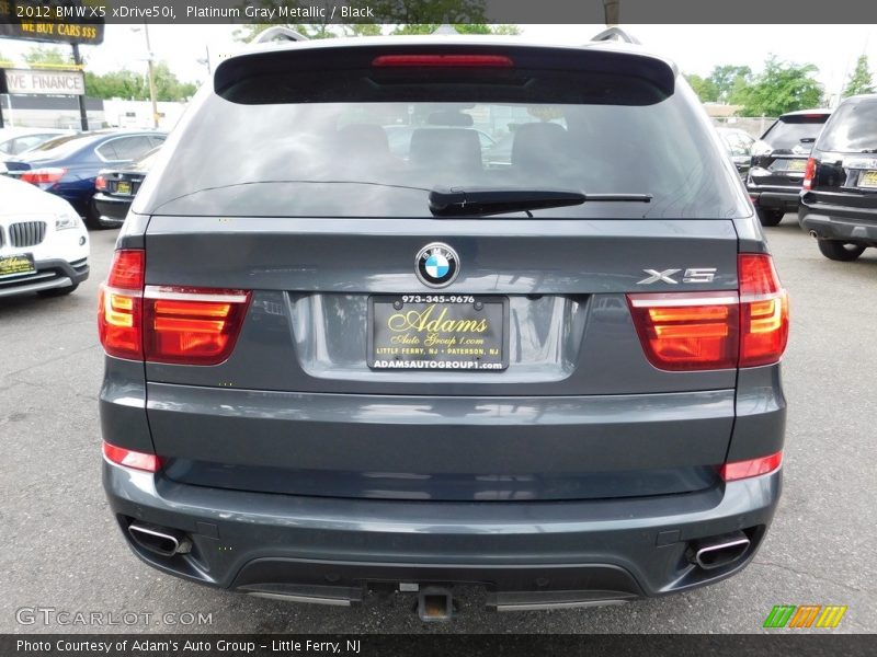 Platinum Gray Metallic / Black 2012 BMW X5 xDrive50i