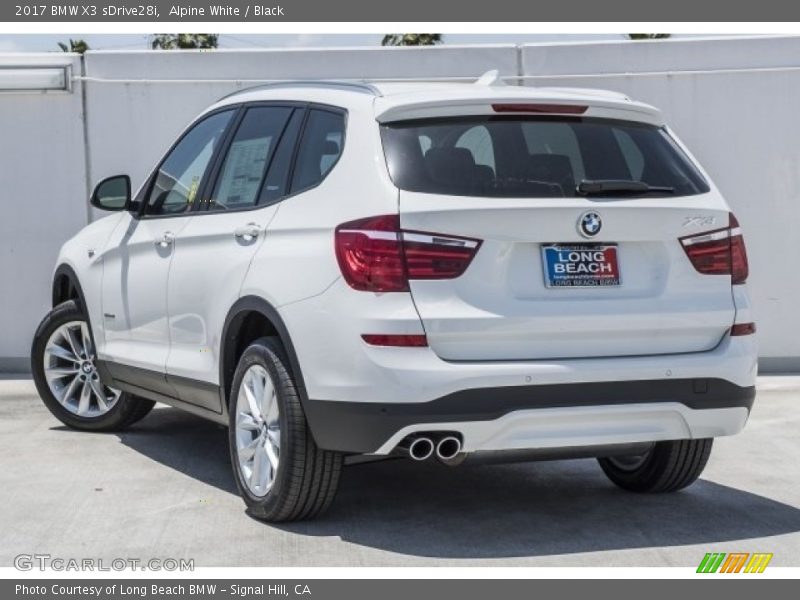 Alpine White / Black 2017 BMW X3 sDrive28i
