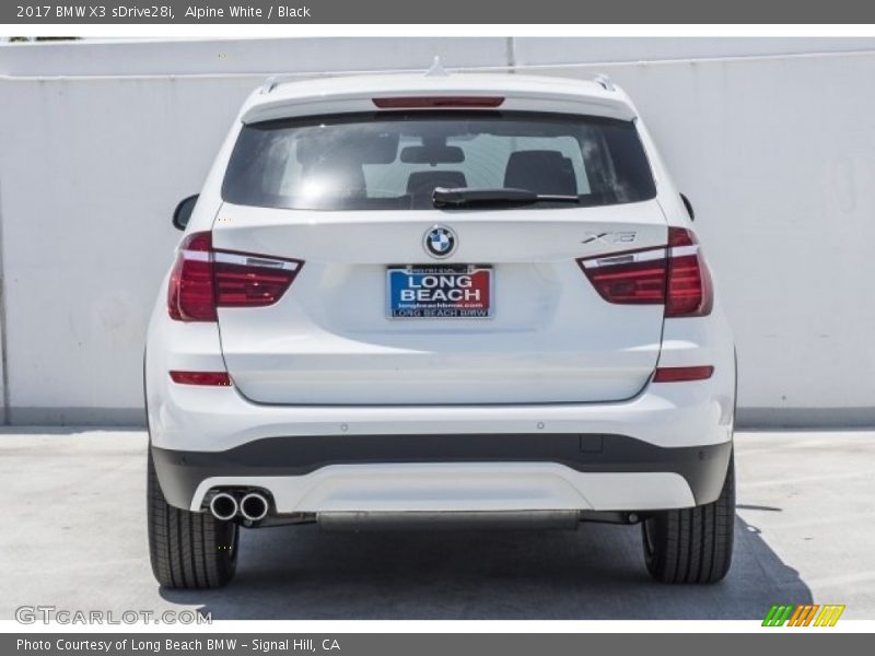 Alpine White / Black 2017 BMW X3 sDrive28i