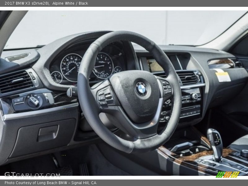 Alpine White / Black 2017 BMW X3 sDrive28i