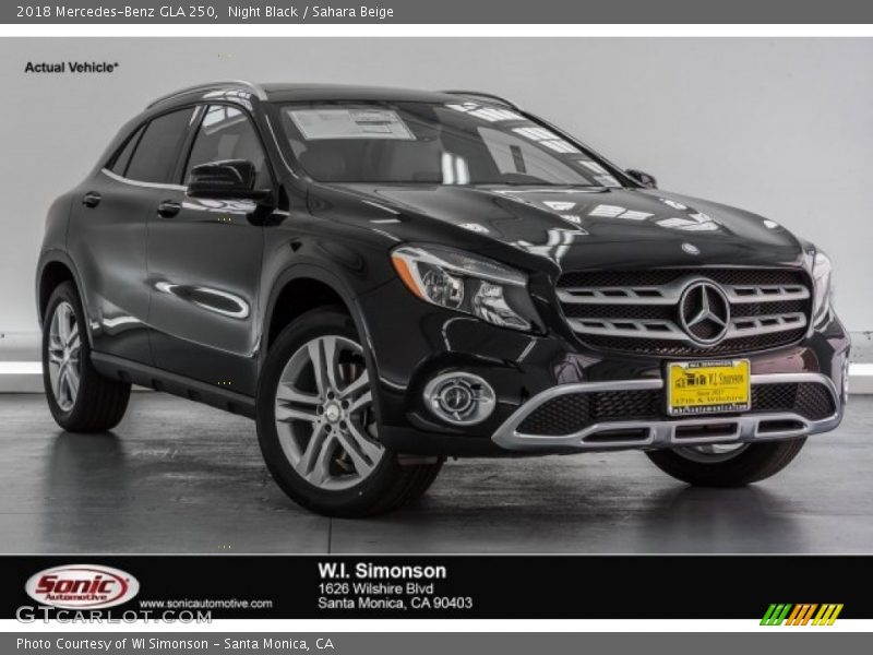 Night Black / Sahara Beige 2018 Mercedes-Benz GLA 250