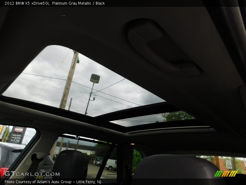 Platinum Gray Metallic / Black 2012 BMW X5 xDrive50i