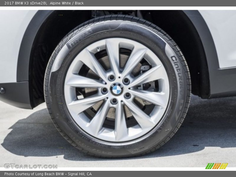 Alpine White / Black 2017 BMW X3 sDrive28i