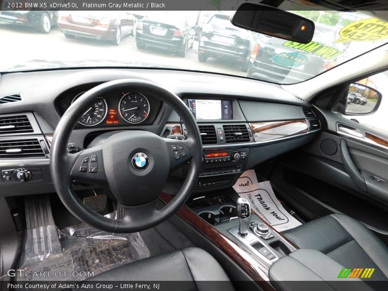 Platinum Gray Metallic / Black 2012 BMW X5 xDrive50i