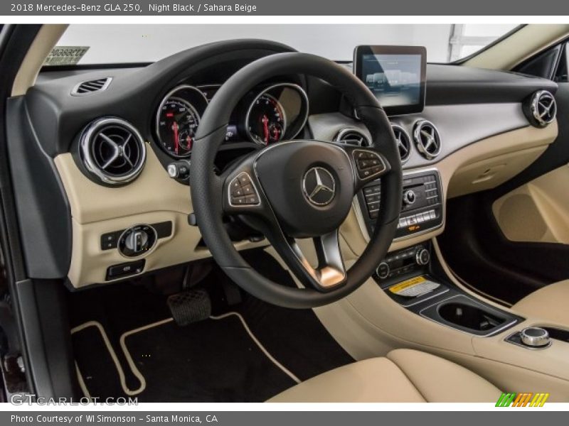 Dashboard of 2018 GLA 250