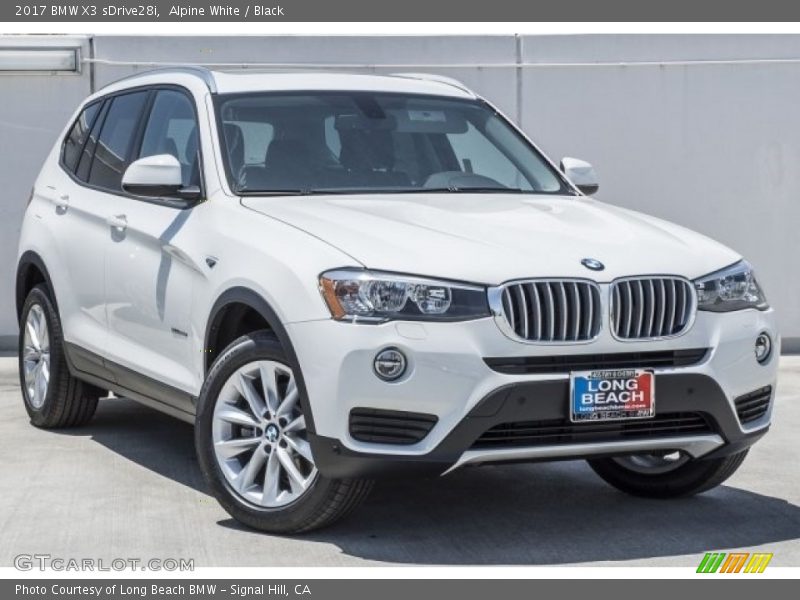 Alpine White / Black 2017 BMW X3 sDrive28i