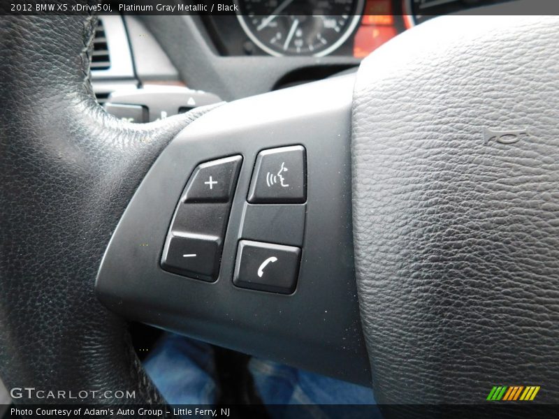 Platinum Gray Metallic / Black 2012 BMW X5 xDrive50i