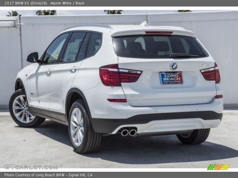 Alpine White / Black 2017 BMW X3 sDrive28i