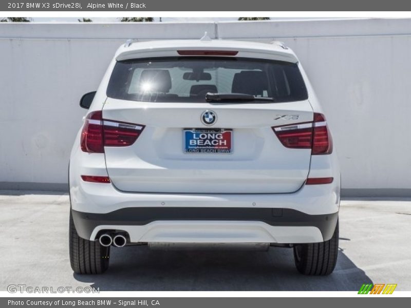 Alpine White / Black 2017 BMW X3 sDrive28i
