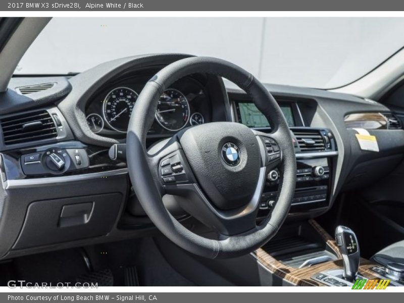 Alpine White / Black 2017 BMW X3 sDrive28i