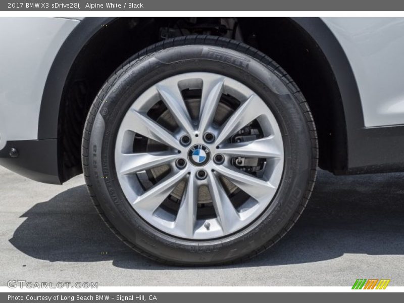Alpine White / Black 2017 BMW X3 sDrive28i