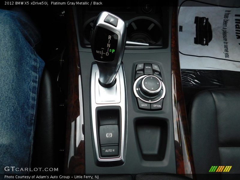 Platinum Gray Metallic / Black 2012 BMW X5 xDrive50i