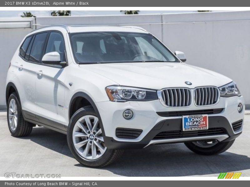 Alpine White / Black 2017 BMW X3 sDrive28i