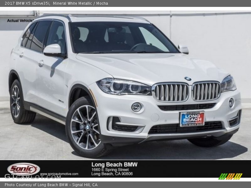 Mineral White Metallic / Mocha 2017 BMW X5 sDrive35i