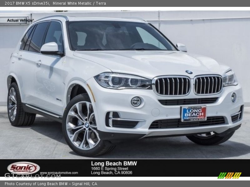 Mineral White Metallic / Terra 2017 BMW X5 sDrive35i