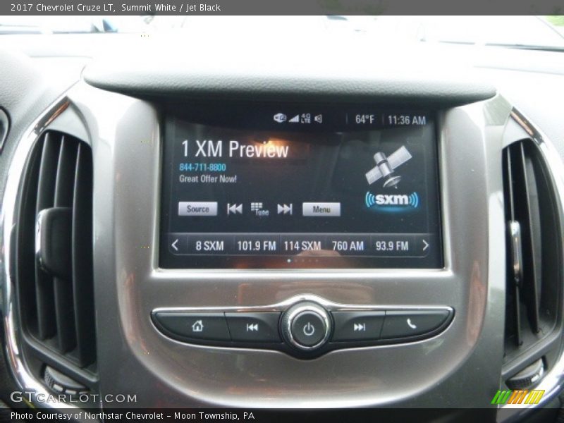 Summit White / Jet Black 2017 Chevrolet Cruze LT