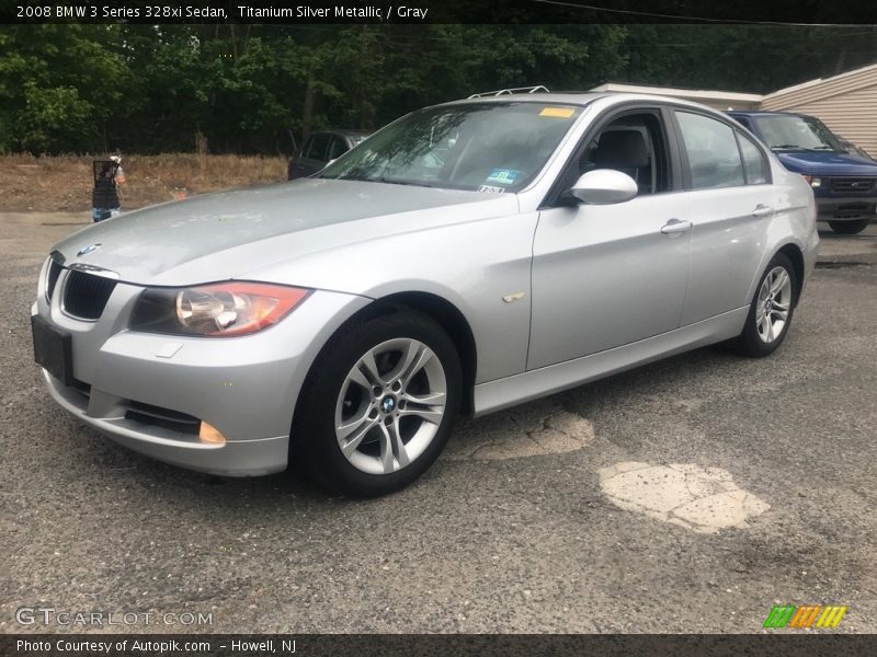 Titanium Silver Metallic / Gray 2008 BMW 3 Series 328xi Sedan