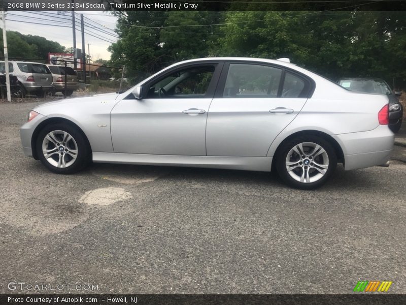 Titanium Silver Metallic / Gray 2008 BMW 3 Series 328xi Sedan