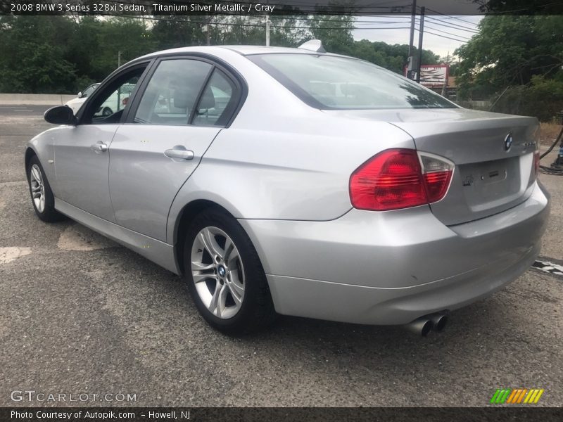 Titanium Silver Metallic / Gray 2008 BMW 3 Series 328xi Sedan