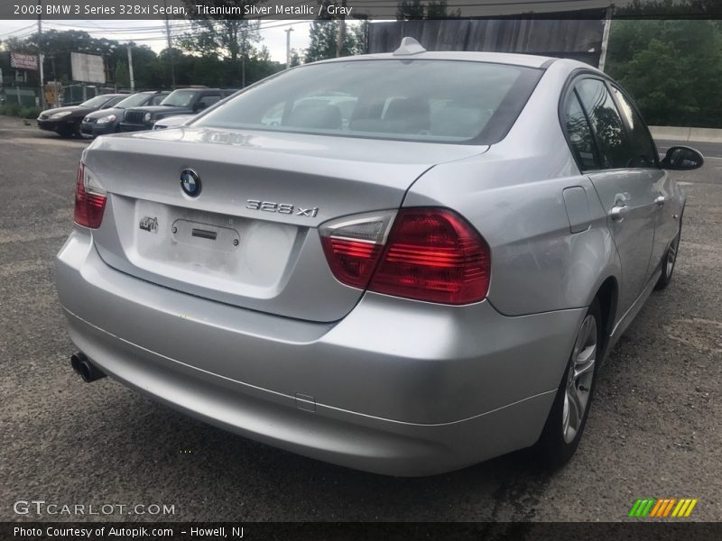 Titanium Silver Metallic / Gray 2008 BMW 3 Series 328xi Sedan