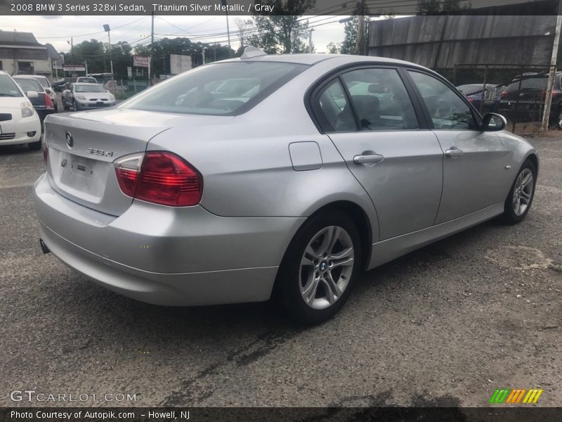 Titanium Silver Metallic / Gray 2008 BMW 3 Series 328xi Sedan