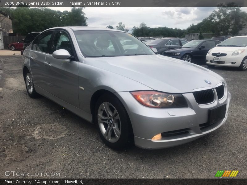 Titanium Silver Metallic / Gray 2008 BMW 3 Series 328xi Sedan