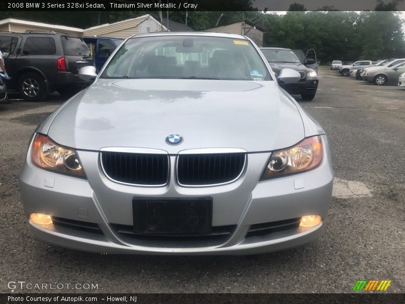 Titanium Silver Metallic / Gray 2008 BMW 3 Series 328xi Sedan